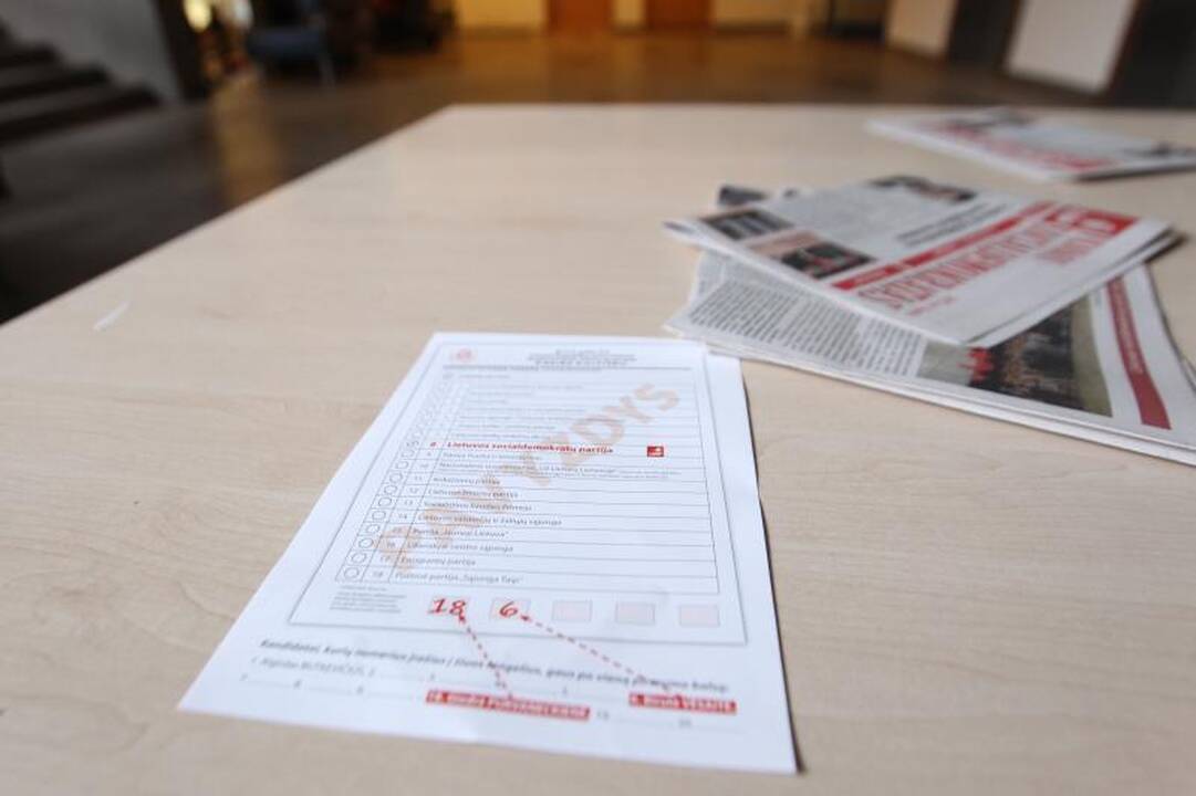 Rinkimų apylinkėje Saulėtekyje – agitaciniai leidiniai (papildyta)