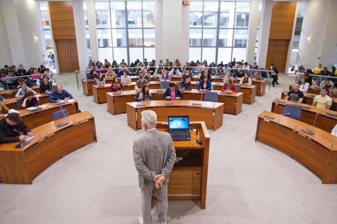 Konstitucijos egzamine Vilniuje aktyviausiai dalyvavo studentai