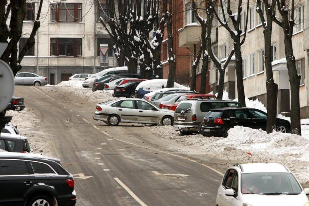 Sniego kalnus išveš tik iš kelių gatvių 