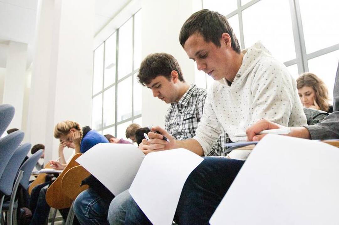 Konstitucijos egzamine Vilniuje aktyviausiai dalyvavo studentai