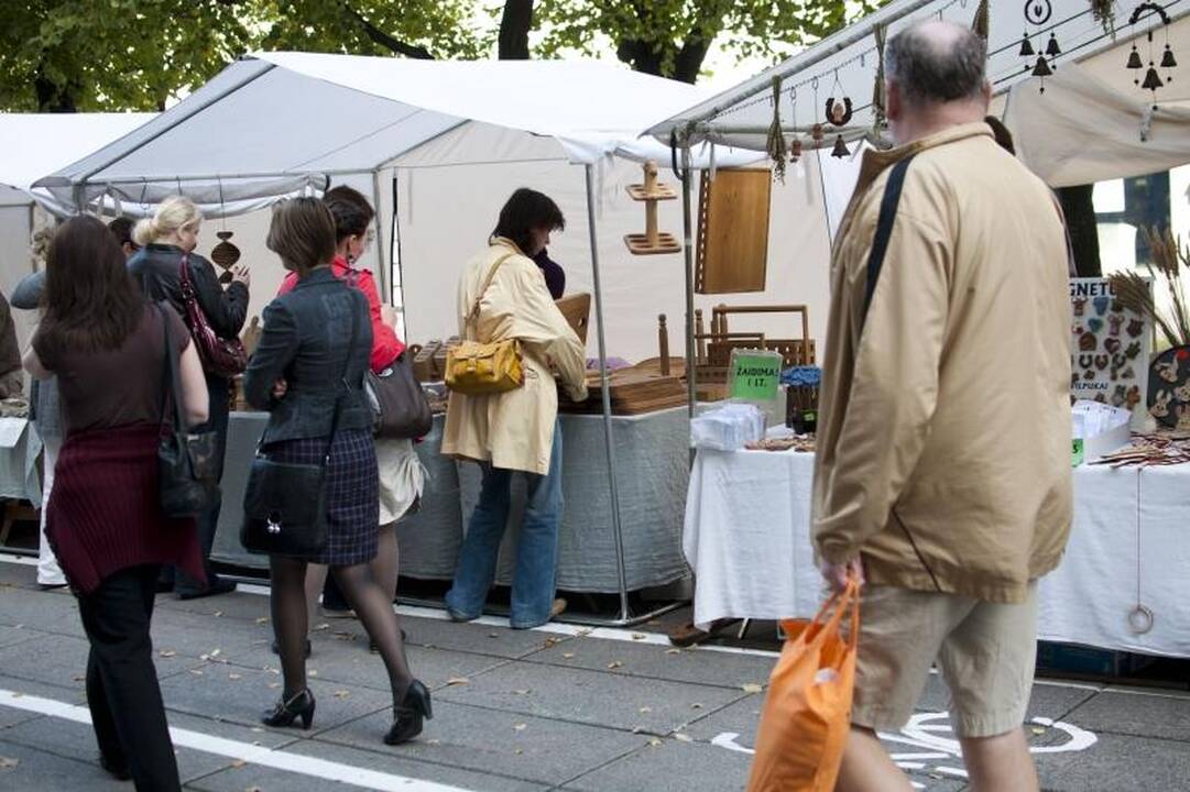 Laisvės alėjoje įsikūrė prekybininkai   