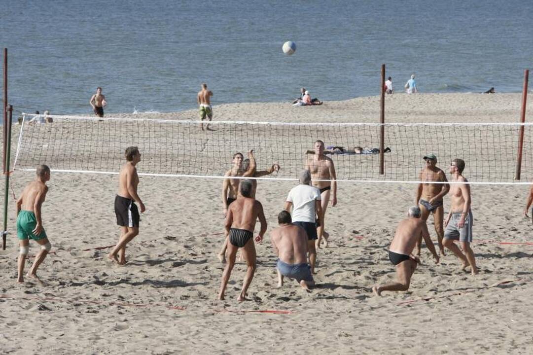 Klaipėdiečiai savaitgalį leido paplūdimiuose
