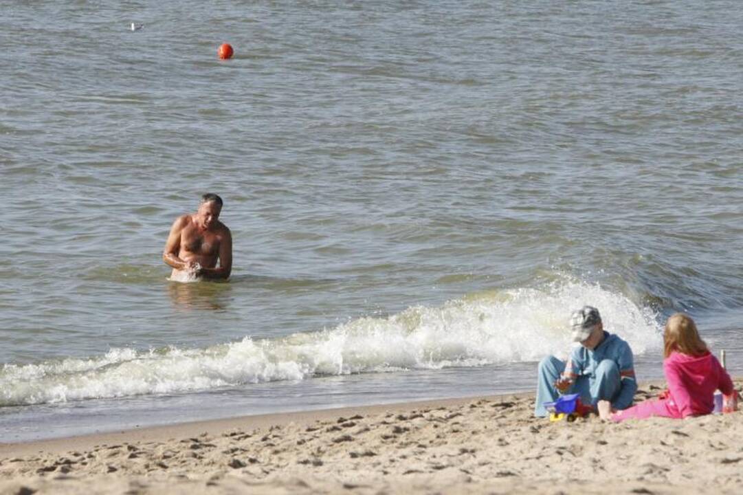Klaipėdiečiai savaitgalį leido paplūdimiuose
