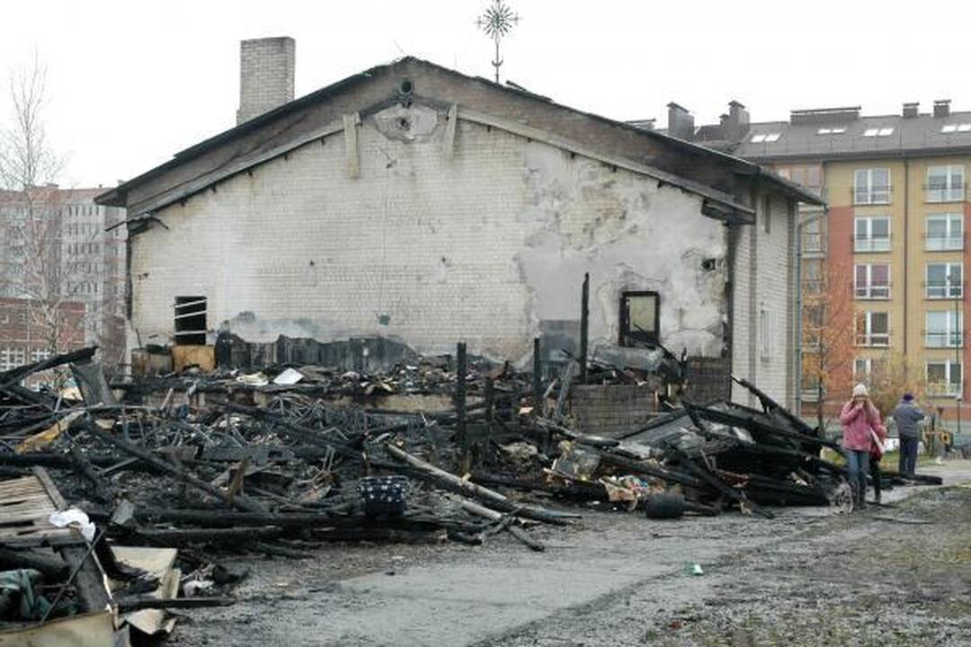 Klaipėdoje sudegė bažnyčia