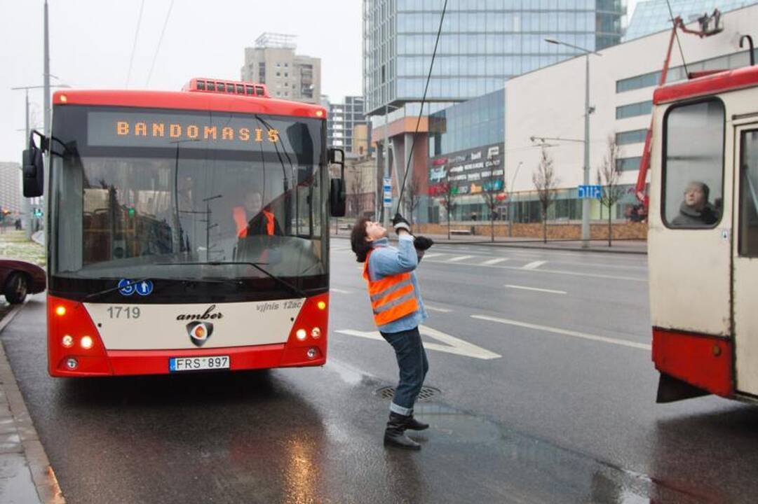 Į gatves išrieda lietuviški troleibusai 