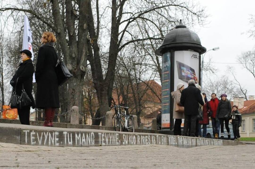 Vilniuje paminėtas Garliavos įvykių pusmetis