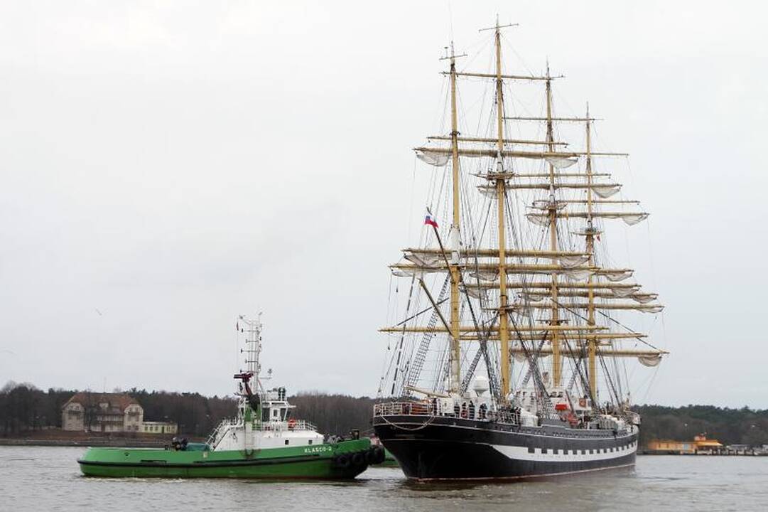 Klaipėda sulaukė burlaivio „Kruzenštern“