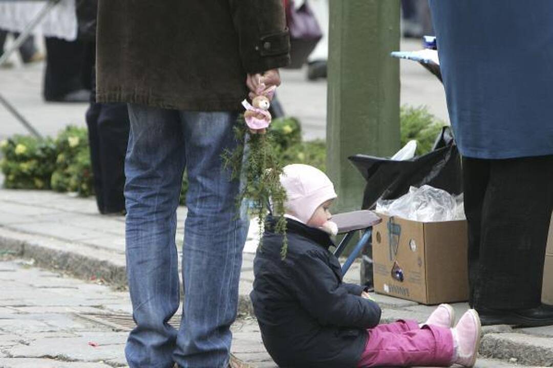 Senamiestį užplūdo Verbas švenčiantys miestiečiai