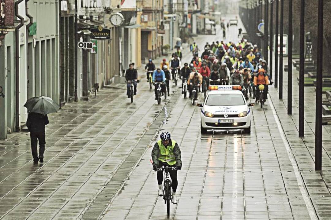 Kauno gatvėmis riedėjo dviračių paradas 