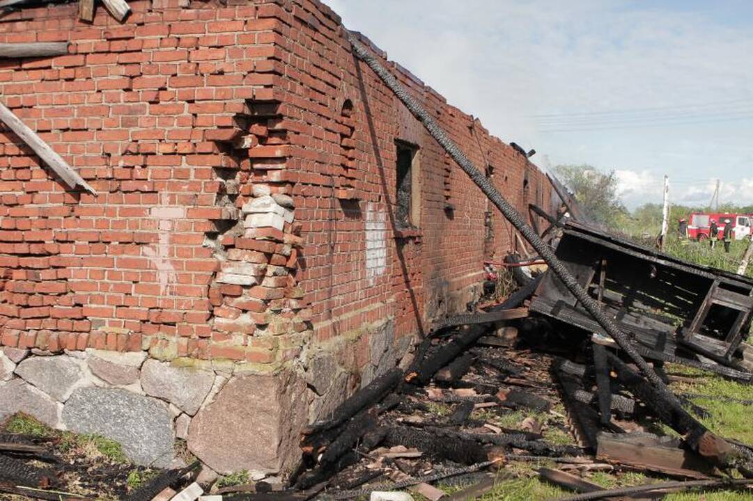 Klaipėdoje Žardupės gatvėje siautė liepsnos