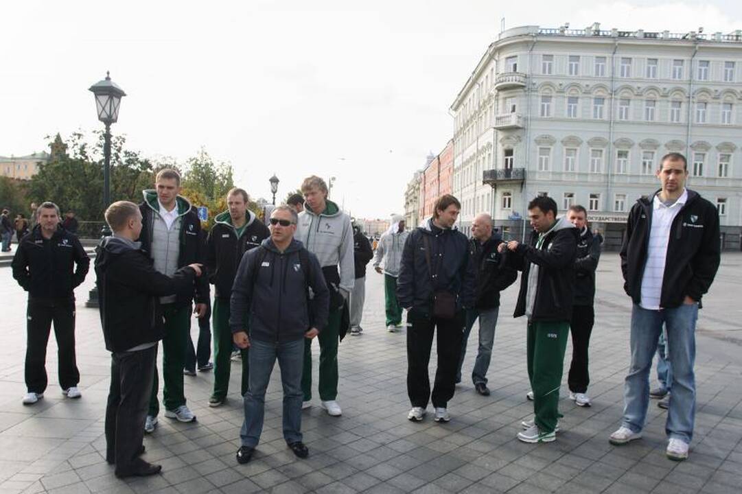 Kauno “Žalgirio” krepšininkai apžiūrėjo Maskvą