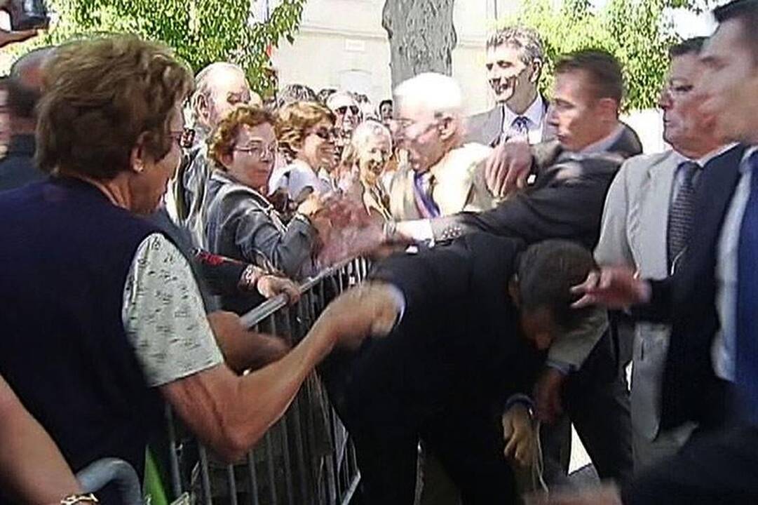 Užpultas Prancūzijos prezidentas N.Sarkozy