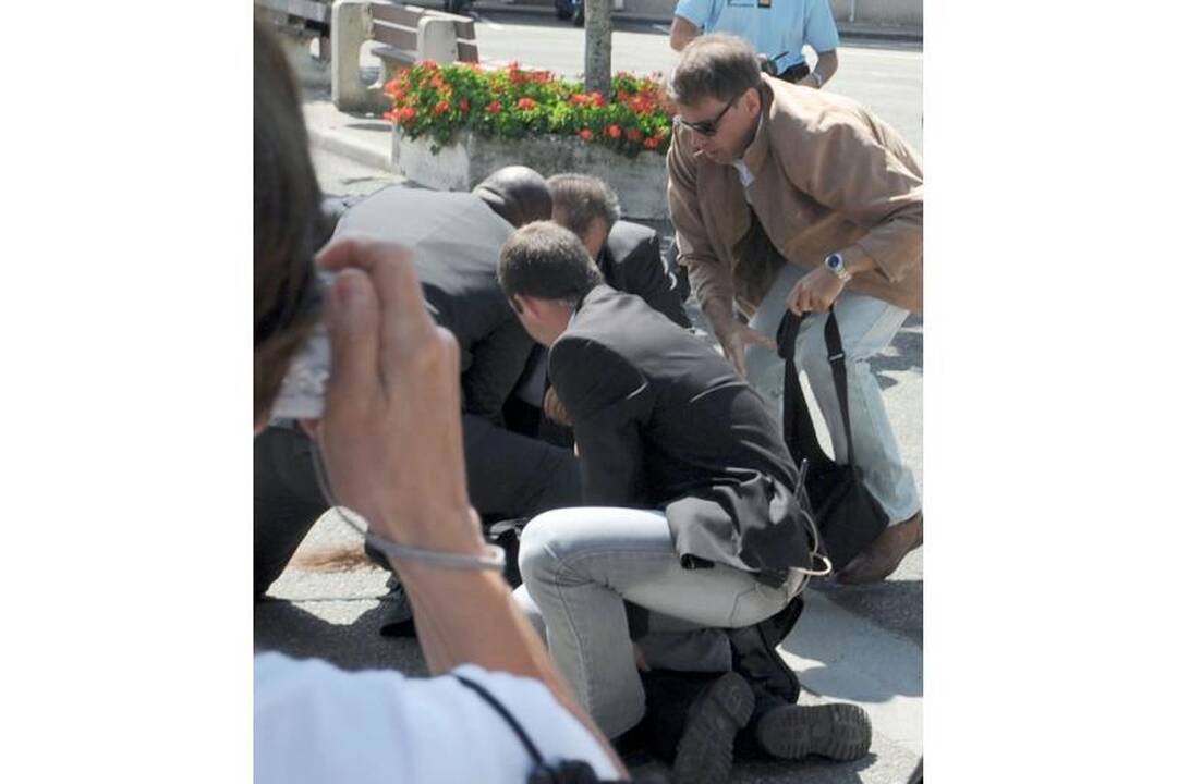 Užpultas Prancūzijos prezidentas N.Sarkozy