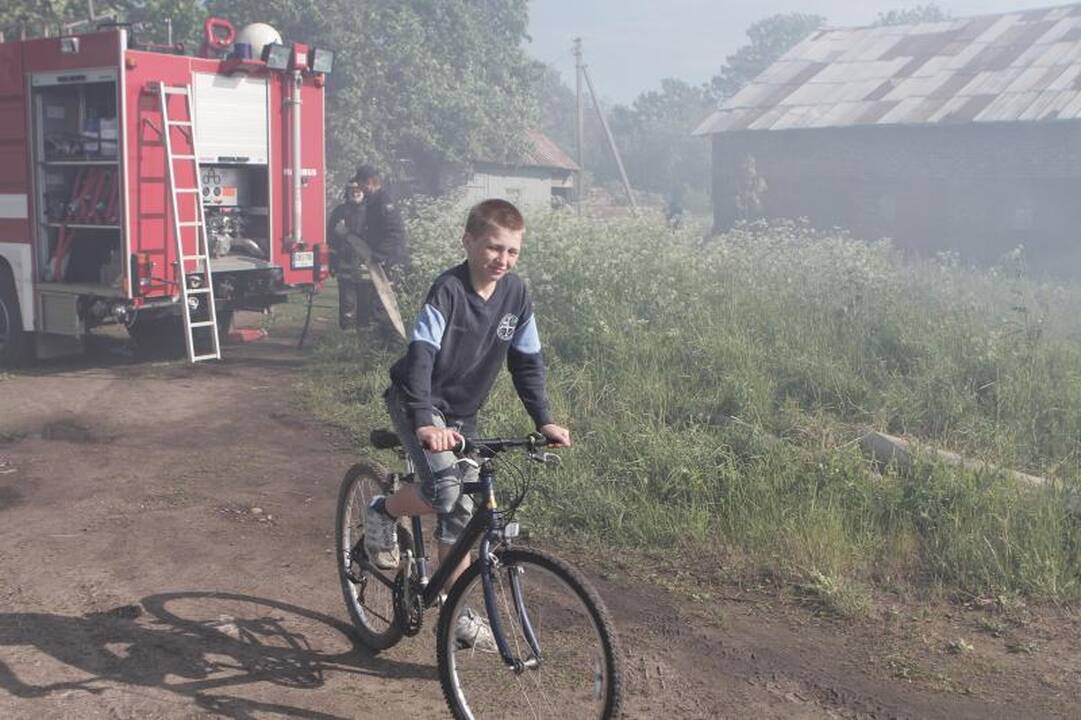 Klaipėdoje Žardupės gatvėje siautė liepsnos
