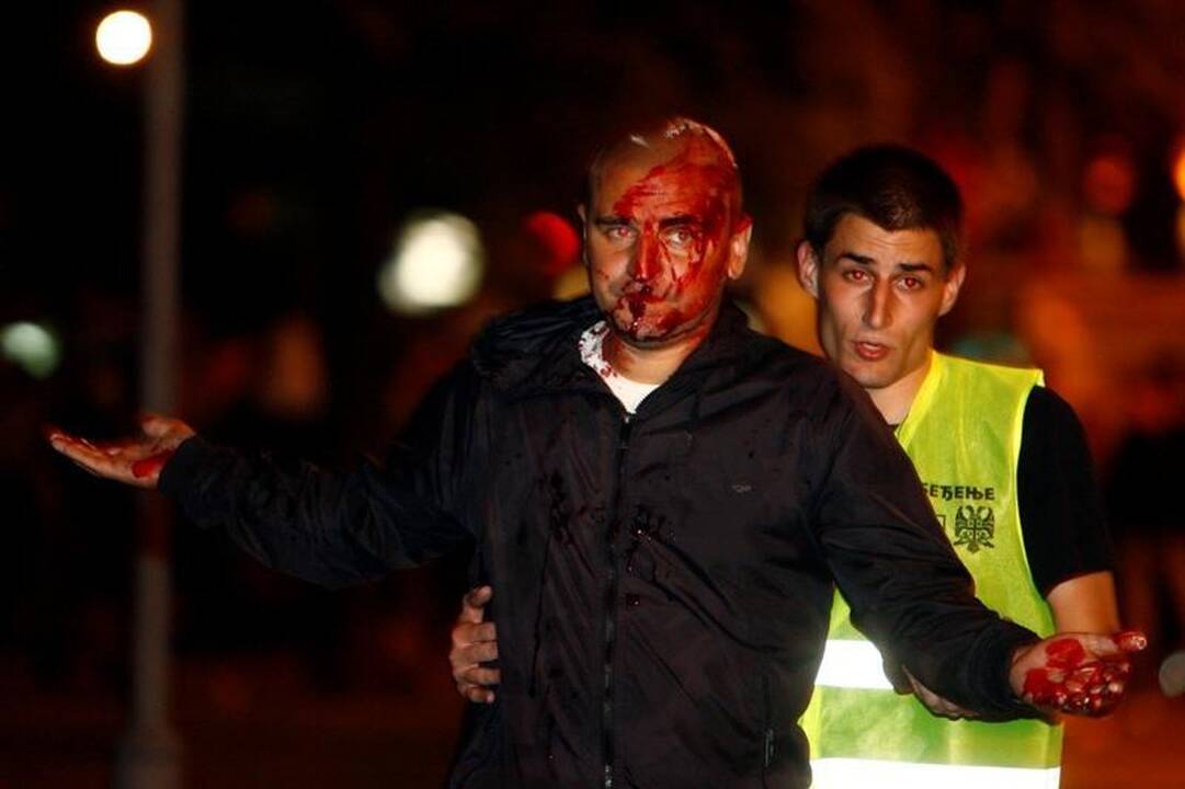 Serbija: protestas prieš R.Mladičiaus areštą virto riaušėmis