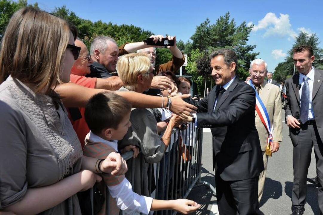 Užpultas Prancūzijos prezidentas N.Sarkozy