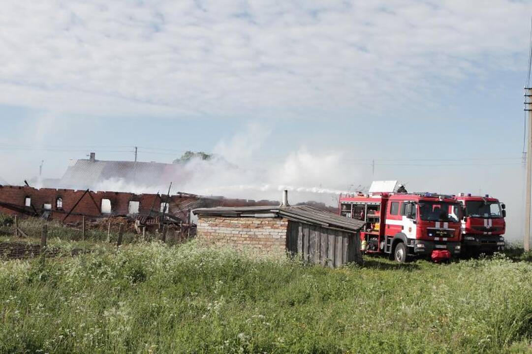 Klaipėdoje Žardupės gatvėje siautė liepsnos