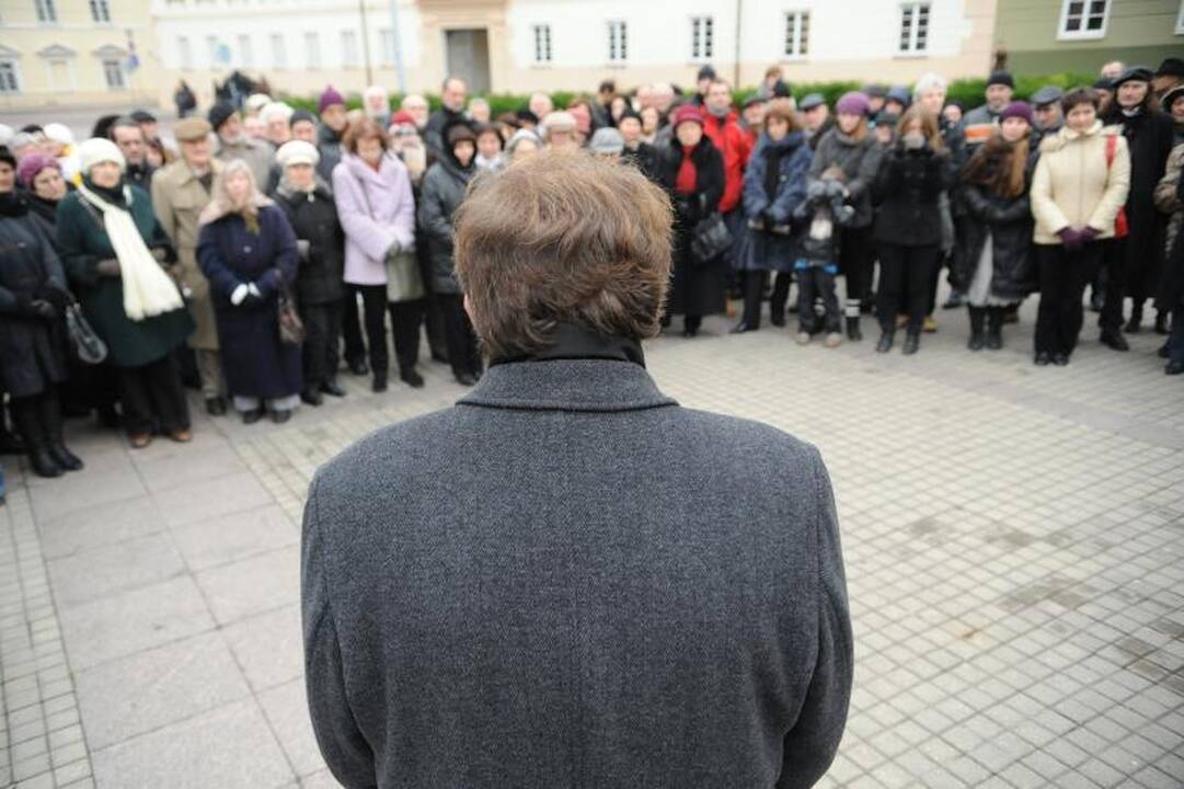 Vilniuje paminėtas Garliavos įvykių pusmetis