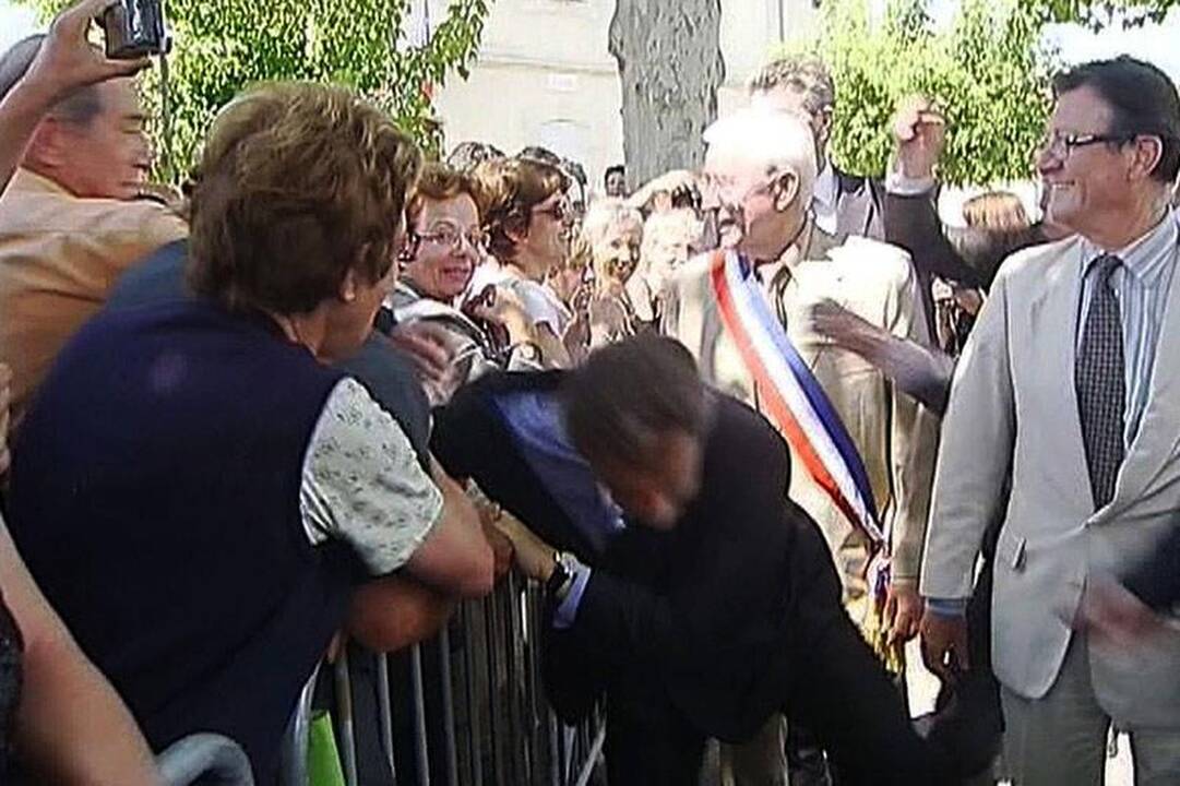 Užpultas Prancūzijos prezidentas N.Sarkozy