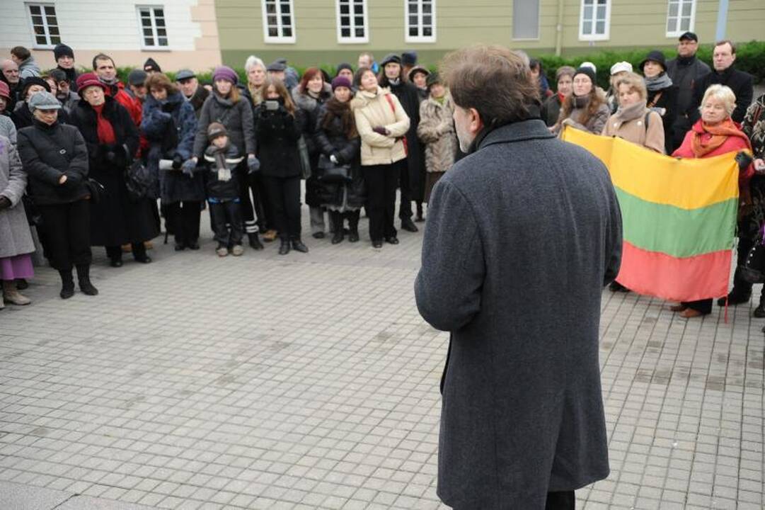 Vilniuje paminėtas Garliavos įvykių pusmetis