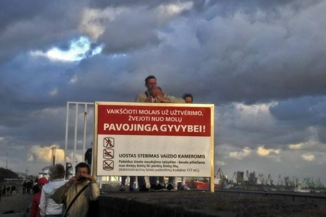 Vėjas Klaipėdoje išvertė medžius
