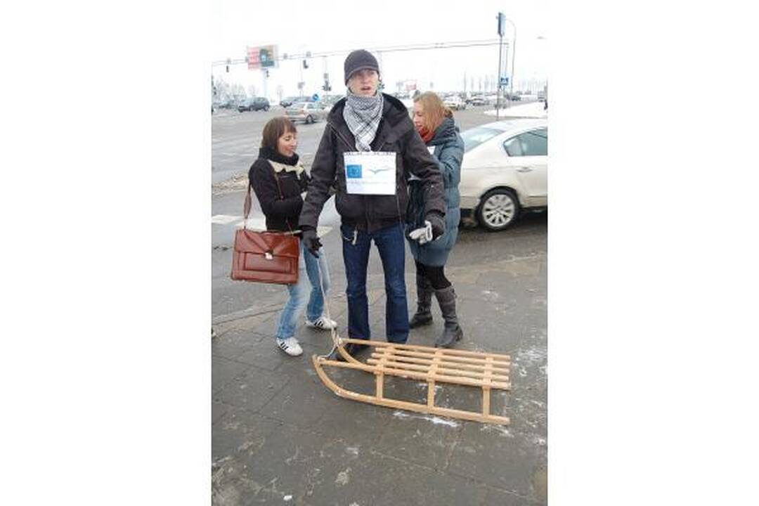 Jaunimas ragino būti atsargesniais kelyje