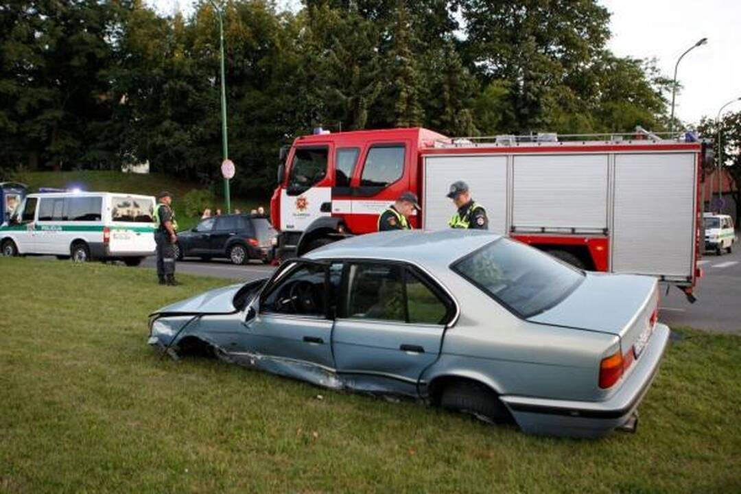Klaipėdos centre vertėsi BMW