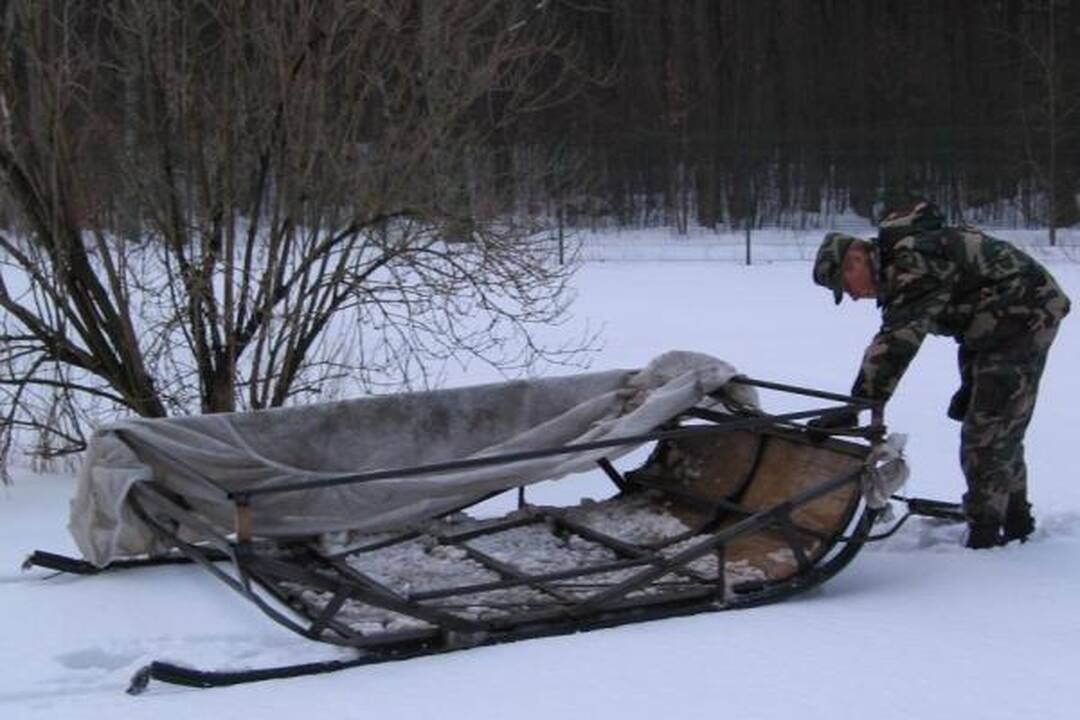 Rusijos pasienyje kontrabandininkai prarado dar vienas roges