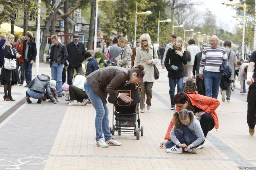 Palangoje sekmadienį lijo gintarais