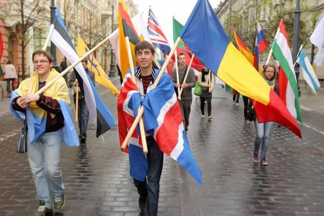 Įstojimo į ES dieną sostinėje eisena minėjo tik jaunieji liberalai