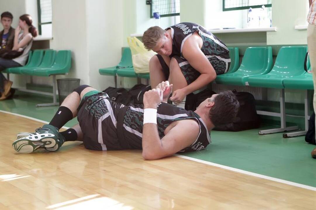 Krepšinio aikštelėje Klaipėdoje – Arvydas Sabonis 