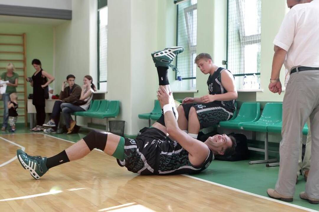 Krepšinio aikštelėje Klaipėdoje – Arvydas Sabonis 