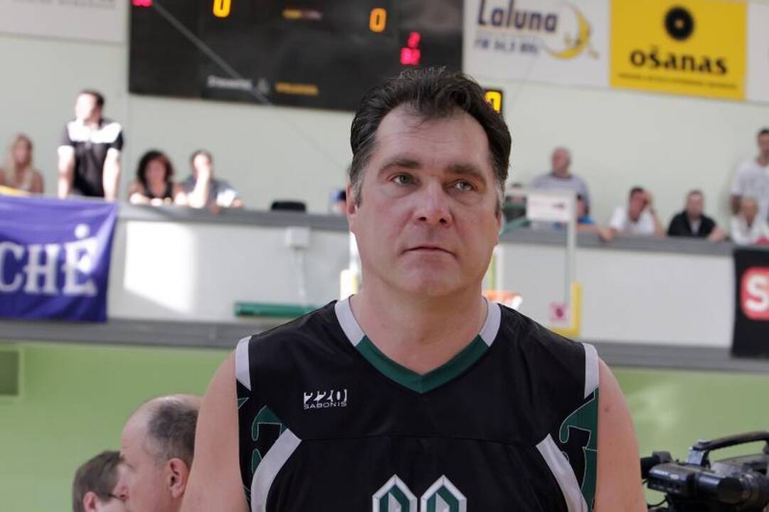 Krepšinio aikštelėje Klaipėdoje – Arvydas Sabonis 