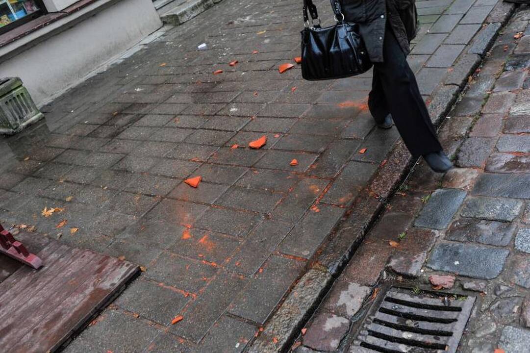 Vilniaus gatvėje nuo stogo kritusi čerpė prakirto paauglės galvą