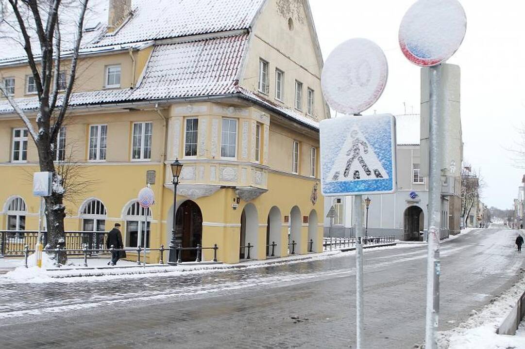 Klaipėdą padengė pirmasis žiemos sniegas 