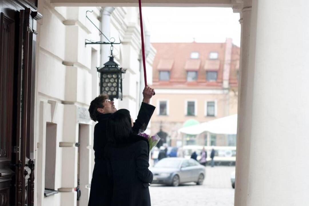 Dvarininkas ir dailininkė tuokėsi antrąkart ir apsikeitė dviem žiedais