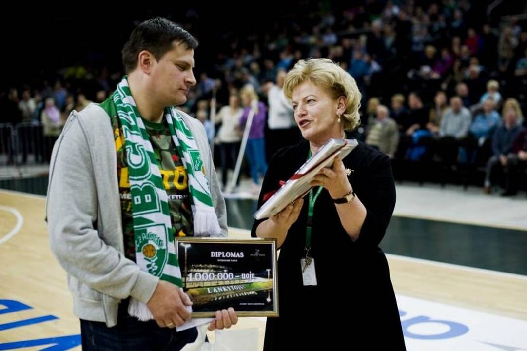 „Žalgirio“ arenoje – sveikinimai milijonajam lankytojui