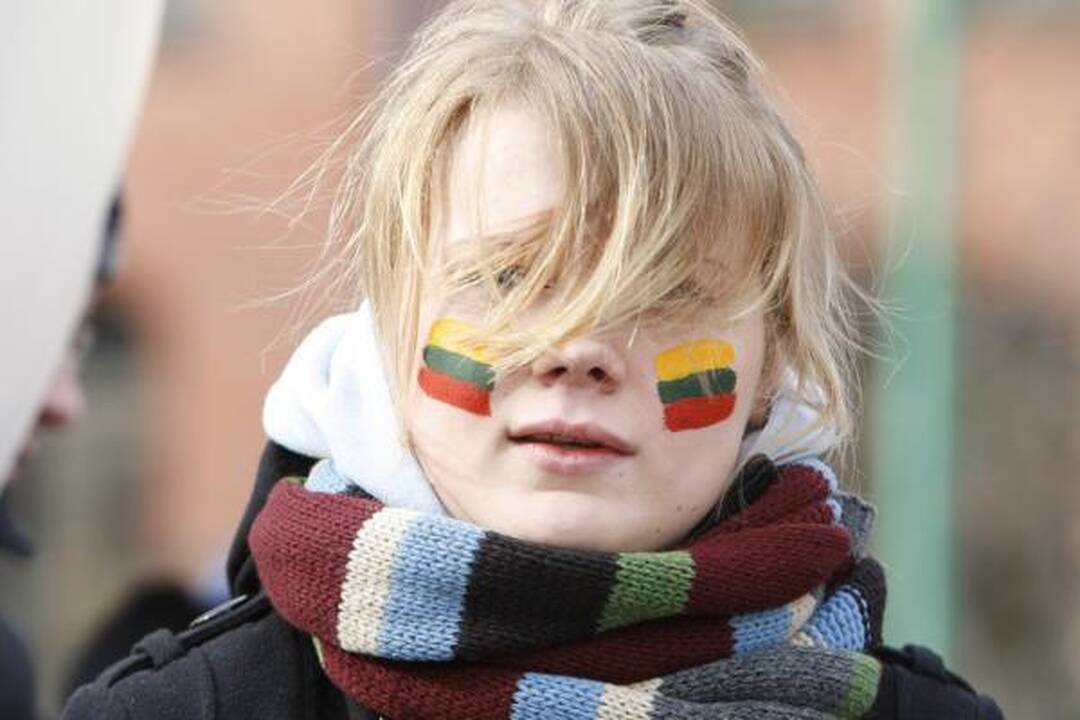 Klaipėdiečiai statė "Laisvės žiburį" 