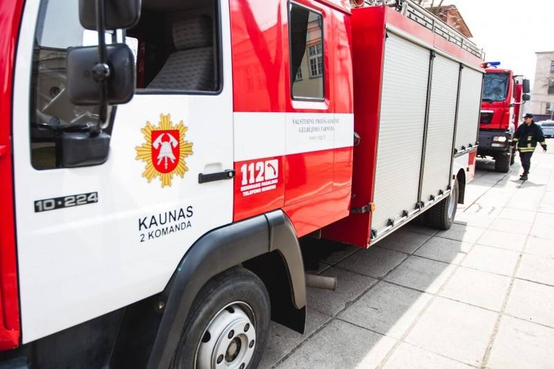 Gesinti Lėlių teatro sulėkė 7 ugniagesių automobiliai