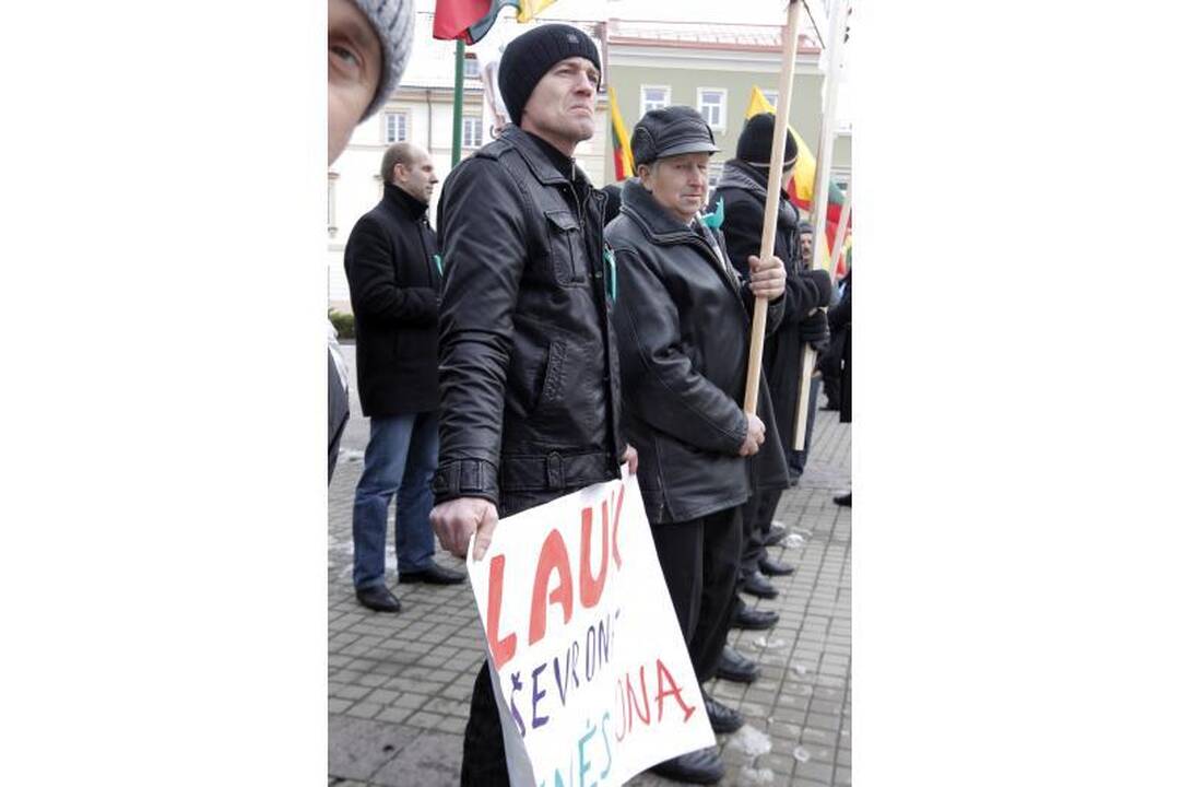 Po D.Grybauskaitės langais aidėjo: „Paduok, sesute, kardą“