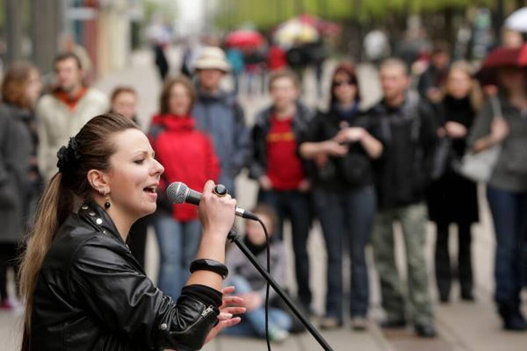 Muzikuoti išdrįso ir moksleiviai, ir pensininkai