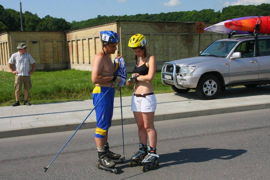 Kaune vyko antrasis riedučių maratonas