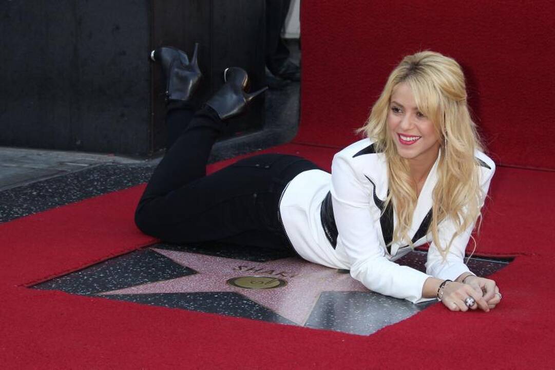 Shakira gavo žvaigždę Holivudo šlovės alėjoje