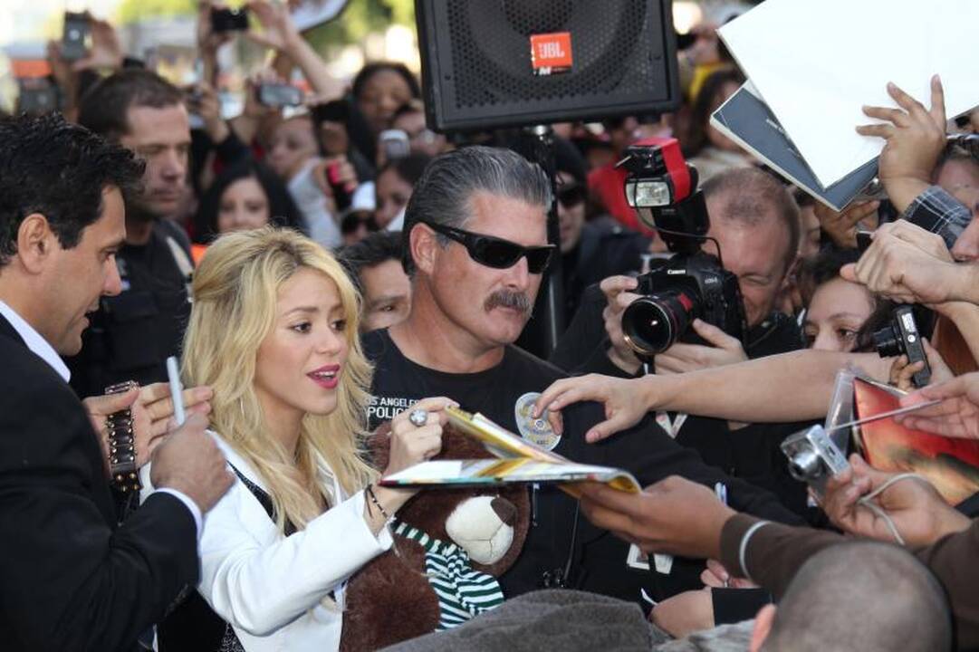 Shakira gavo žvaigždę Holivudo šlovės alėjoje
