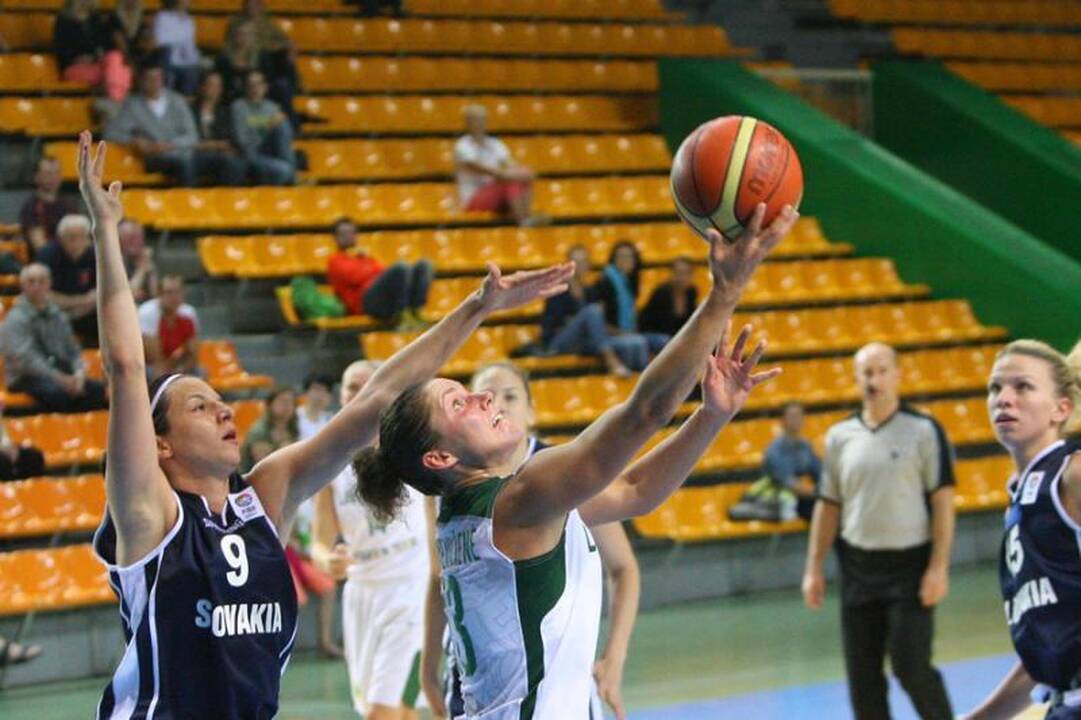 Lietuvos moterų krepšinio rinktinė nugalėjo slovakes 78:64