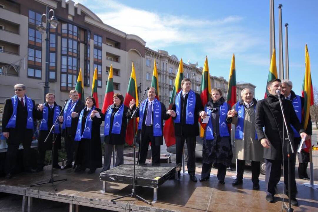 Darbo partija surengė prieš teismus nukreiptą mitingą (papildyta)