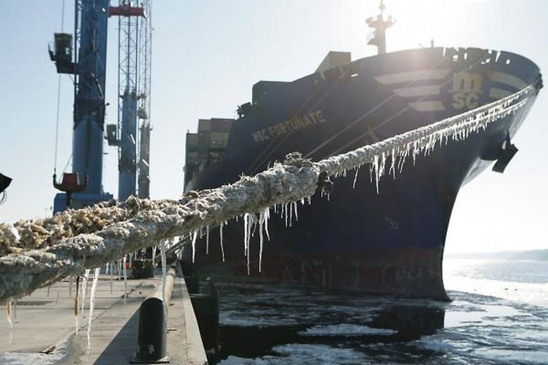 Klaipėdos uoste priimtas rekordinio dydžio laivas