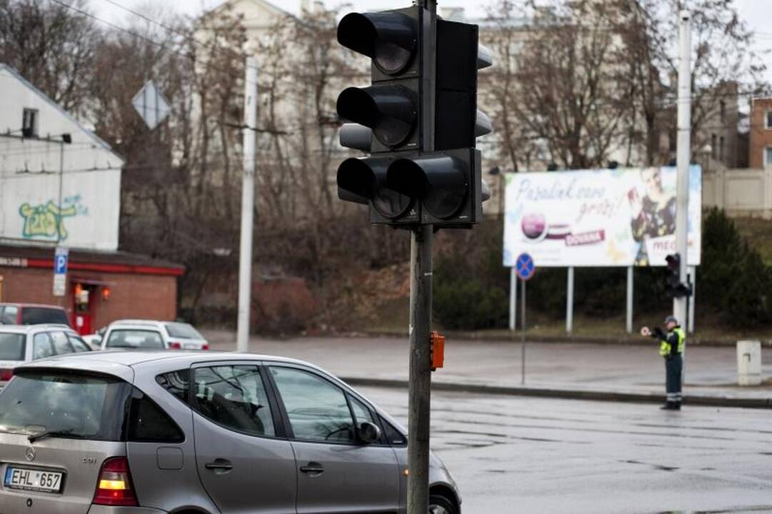 Audra didelių nuostolių mieste nepridarė