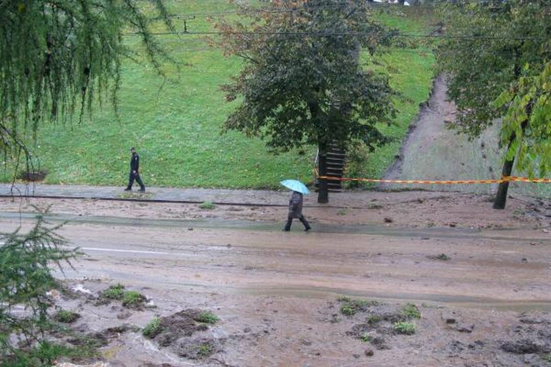 Nuošliauža paralyžiavo eismą Kauno Savanorių prospektu