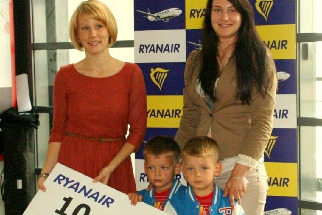 Kauno oro uoste – 10 milijonasis „Ryanair“ keleivis Baltijos šalyse